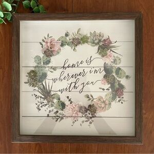 KIRKLAND’S • Home Succulent Wreath Shadowbox